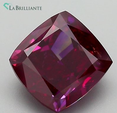 2.00 Ct. Fancy Purplish Red Cushion Lab-Grown Diamond