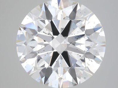 7.02 Carat SI1 Round Lab-Grown Diamond