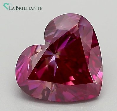 1.17 Ct. Fancy Purplish Red Heart Lab-Grown Diamond