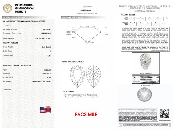 Lab-Created Diamond Certification